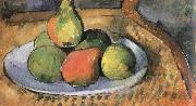 Paul Cezanne pears on a chair France oil painting artist